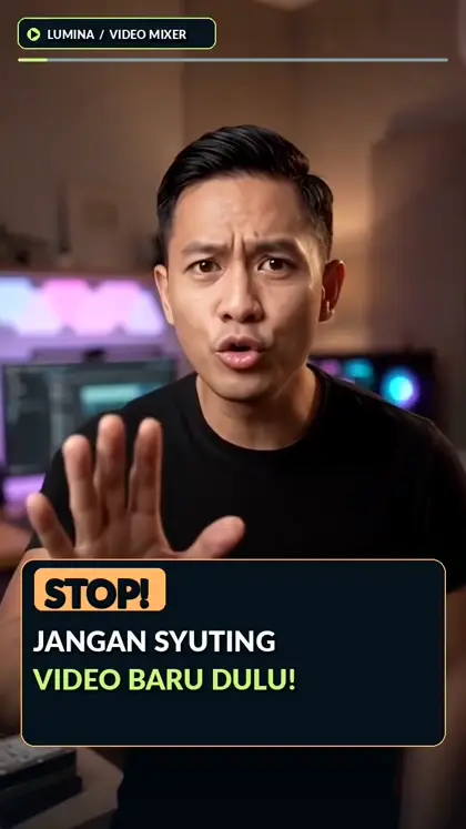 Cuplikan talking head sesudah diedit